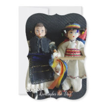 Carte de remerciement plate pour mariage National