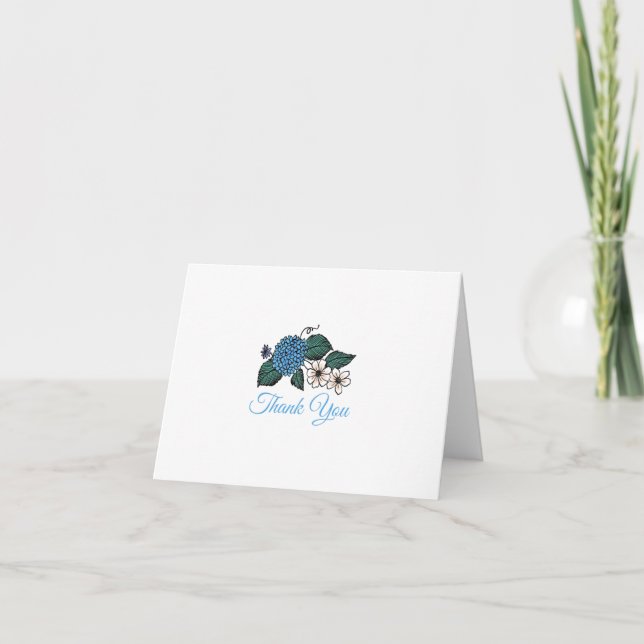 Carte de remerciement pliée (Devant)