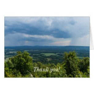 Carte de remerciement Pluie arrivant à Petit Jean