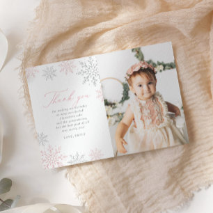 Carte de remerciement pour anniversaire Winter One