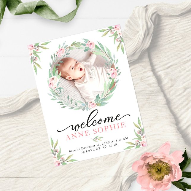 Carte de Remerciement pour Annonce de Naissance Bu (Créateur téléchargé)