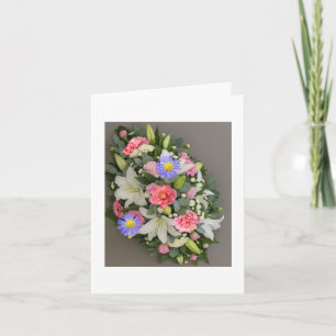Carte de Remerciement pour Arrangement Floral