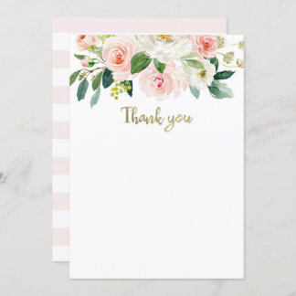 Carte de remerciement pour Baby Shower aquarelle r