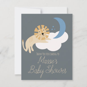 Carte de remerciement pour Baby Shower avec une lu