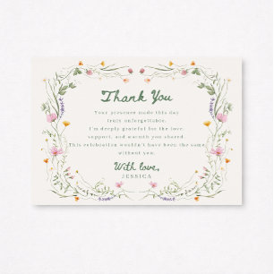 Carte de remerciement pour Baby Shower Baby in Blo