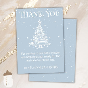 Carte de remerciement pour Baby Shower de garçon b