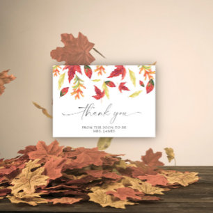 Carte de remerciement pour baby shower de mariage 