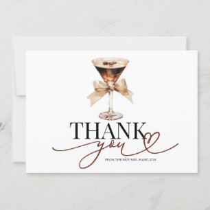 Carte de Remerciement pour Baby Shower Love Is Bre