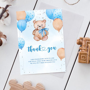 Carte de remerciement pour baby shower Nous pouvon