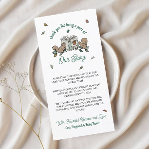 Carte de Remerciement pour Baby Shower sur le Thèm