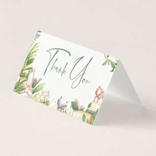 Carte de remerciement pour Baby Shower sur le thèm