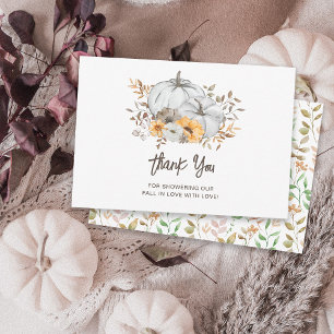 Carte de remerciement pour Baby Shower Tomber amou