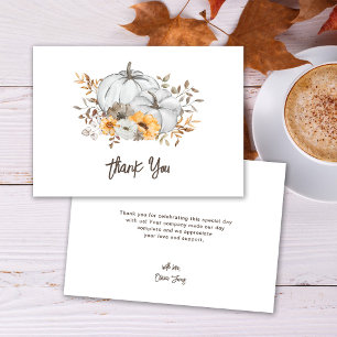 Carte de remerciement pour Baby Shower Tomber amou