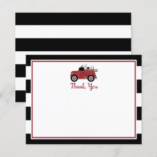 Carte de remerciement pour Baby Shower Vintage Cam