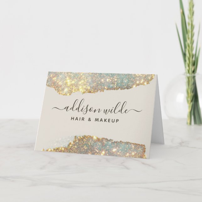 Carte de remerciement pour cliente avec écriture d (Devant)