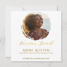 Carte de remerciement pour des funérailles