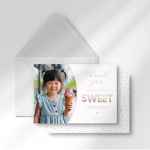 Carte de remerciement pour fête de glace