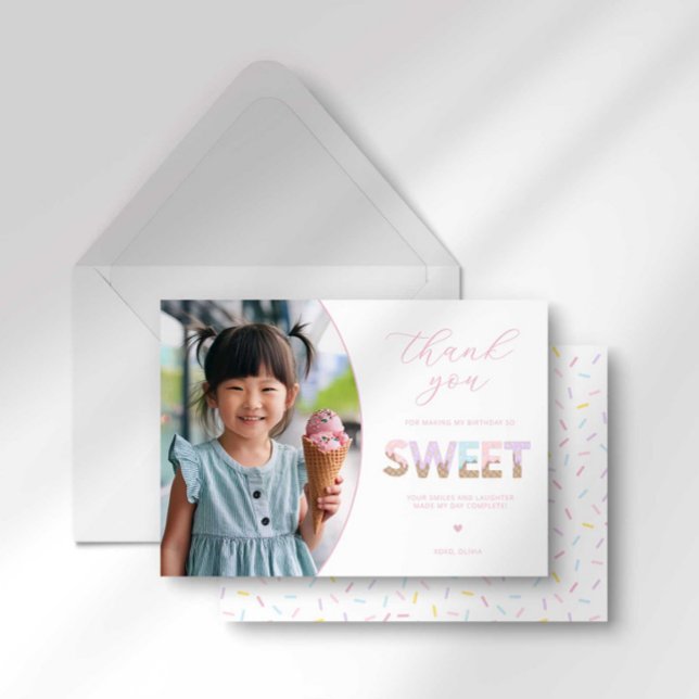 Carte de remerciement pour fête de glace (Créateur téléchargé)