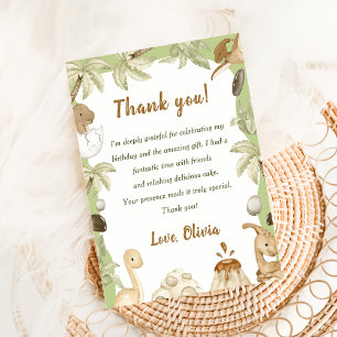 Carte de remerciement pour garçon pour un annivers