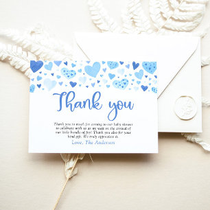 Carte de remerciement pour la Baby Shower de la Sa