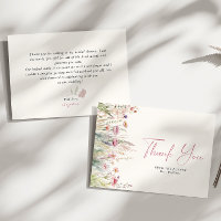 Carte de remerciement pour la douche de mariée Cha