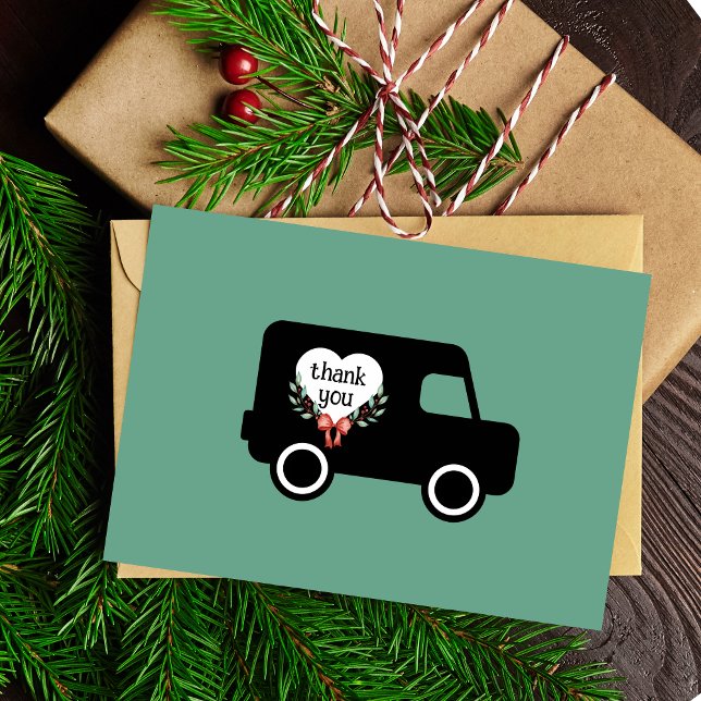 Carte de remerciement pour la livraison de courrie (Créateur téléchargé)