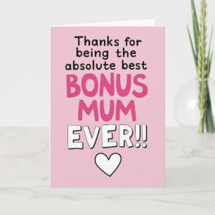 Carte de remerciement pour la meilleure maman supp