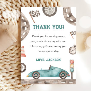 Carte de remerciement pour l'anniversaire d'un gar