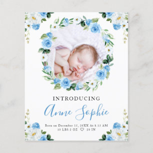 Carte de Remerciement pour l'Annonce de Naissance