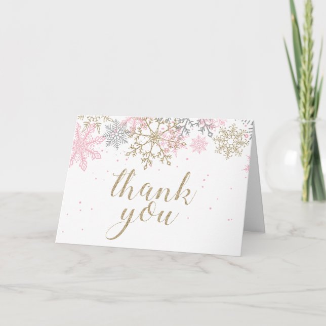 Carte de remerciement pour le premier anniversaire (Devant)