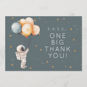 Carte de remerciement pour le premier anniversaire