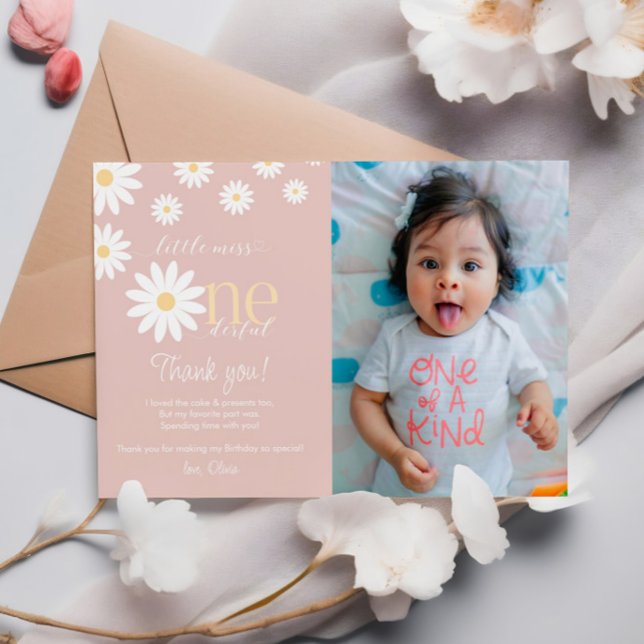 Carte de remerciement pour le premier anniversaire (Créateur téléchargé)