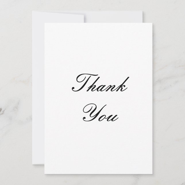 carte de remerciement pour mariages (Devant)