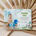 Carte de remerciement pour photo d'anniversaire de<br><div class="desc">Nos cartes de remerciement de golf sont le moyen idéal pour montrer votre gratitude et votre appréciation à vos invités pour avoir célébré avec vous. Le design présente une mise en page festive et colorée avec un espace pour un message personnalisé ou une note de "merci". Elles sont parfaites pour...</div>
