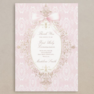 carte de remerciement pour première communion