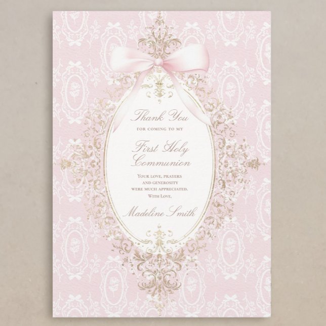 carte de remerciement pour première communion (Créateur téléchargé)