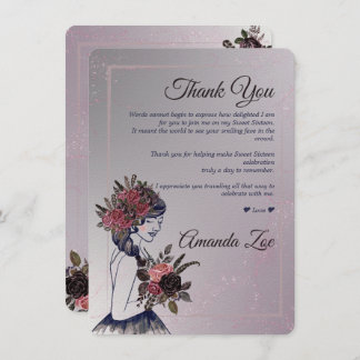 Carte de remerciement pour Quince Años