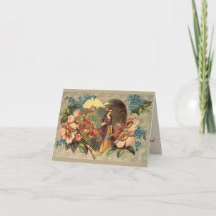 Carte de remerciement pour un jardin de fleurs