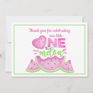 Carte de remerciement pour un premier anniversaire