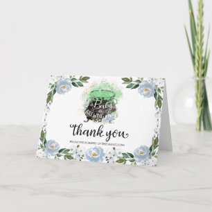 Carte de remerciement pour une baby shower Hallowe