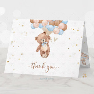 Carte de remerciement pour une baby shower "Nounou