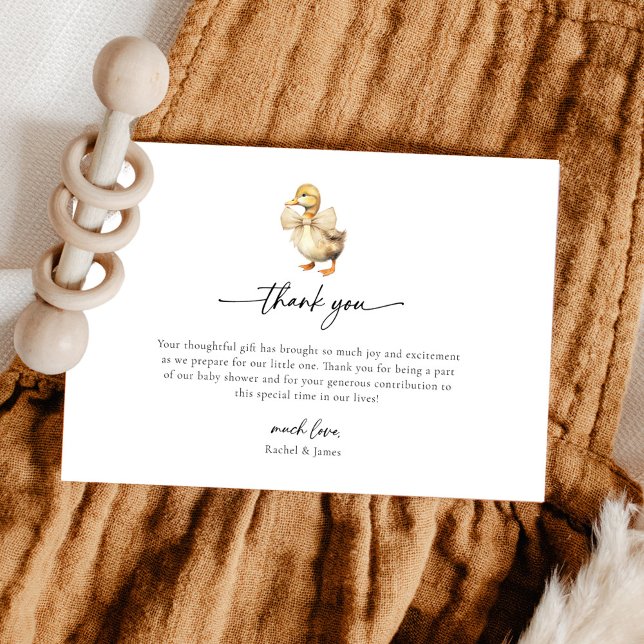 Carte de remerciement pour une baby shower sur le  (Créateur téléchargé)