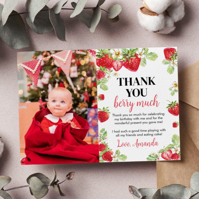 Carte de remerciement pour une fête d'anniversaire (Créateur téléchargé)