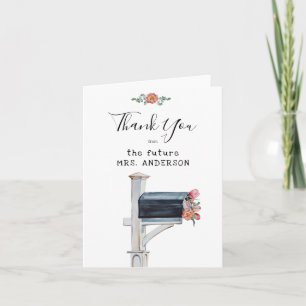Carte de remerciement pour une fête de mariage à d