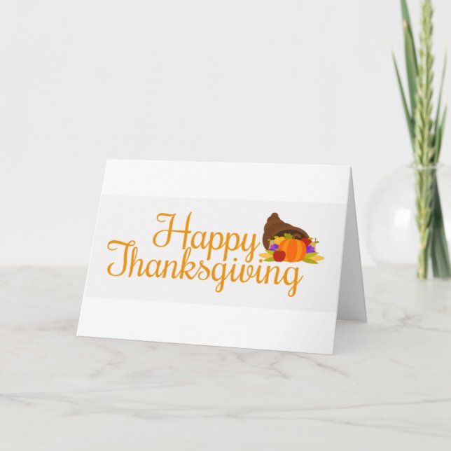 CARTE DE REMERCIEMENT POUR *VOUS* À THANKSGIVING (Devant)