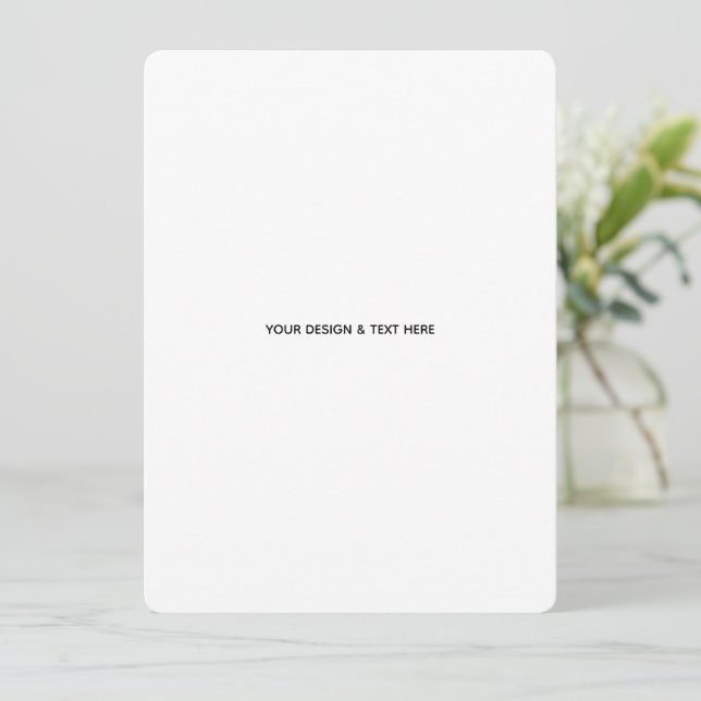 Carte de remerciement professionnelle minimaliste  (Debout devant)