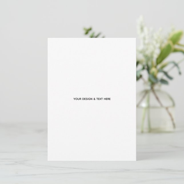 Carte de remerciement professionnelle minimaliste  (Debout devant)