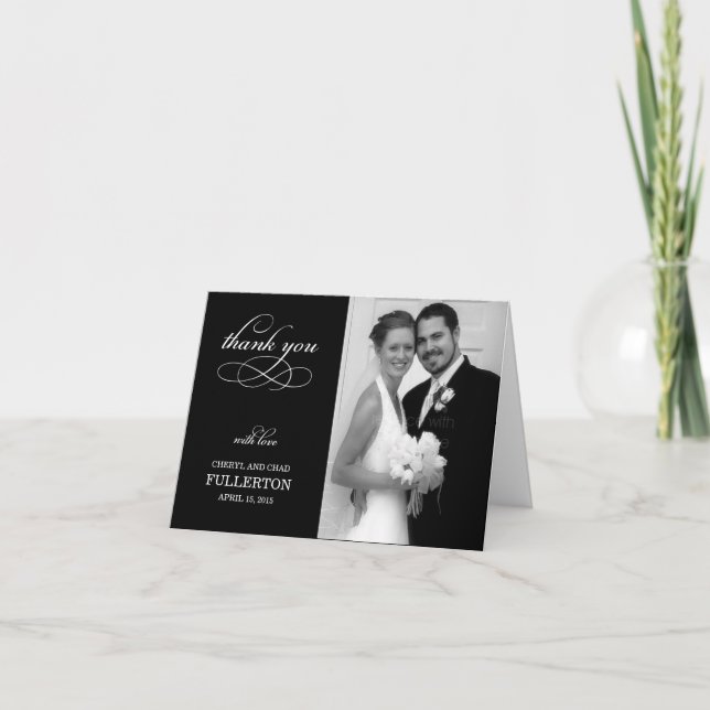 Carte de remerciement simplement jolie (Devant)