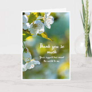 Carte de remerciement White Blossom