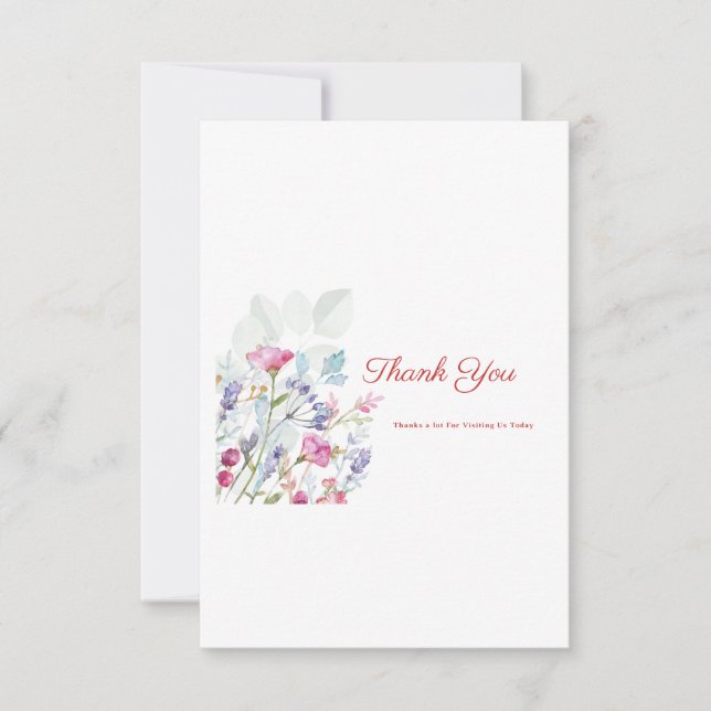 Carte de remerciements (Devant)